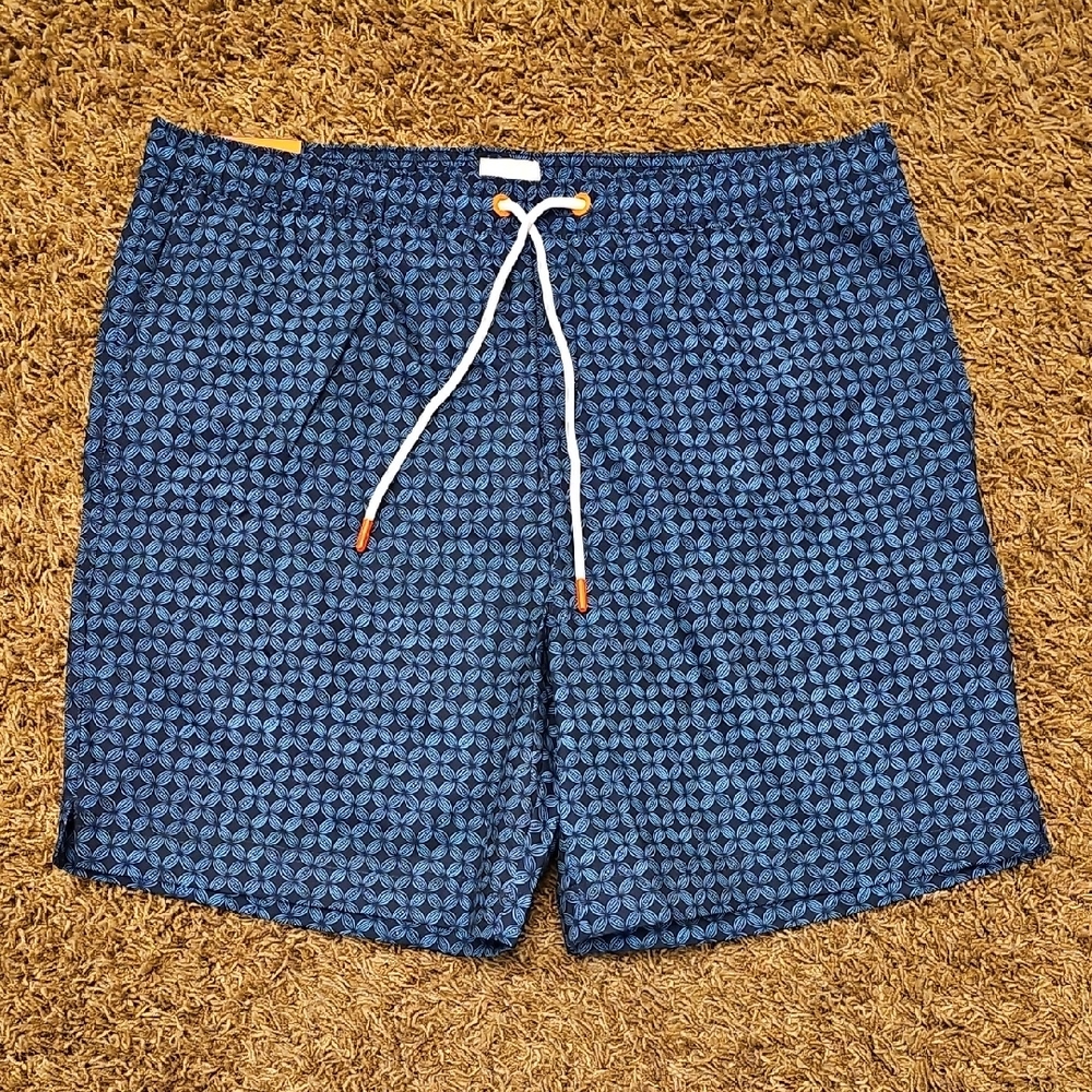 Swims Navy Geometric Swim Trunks